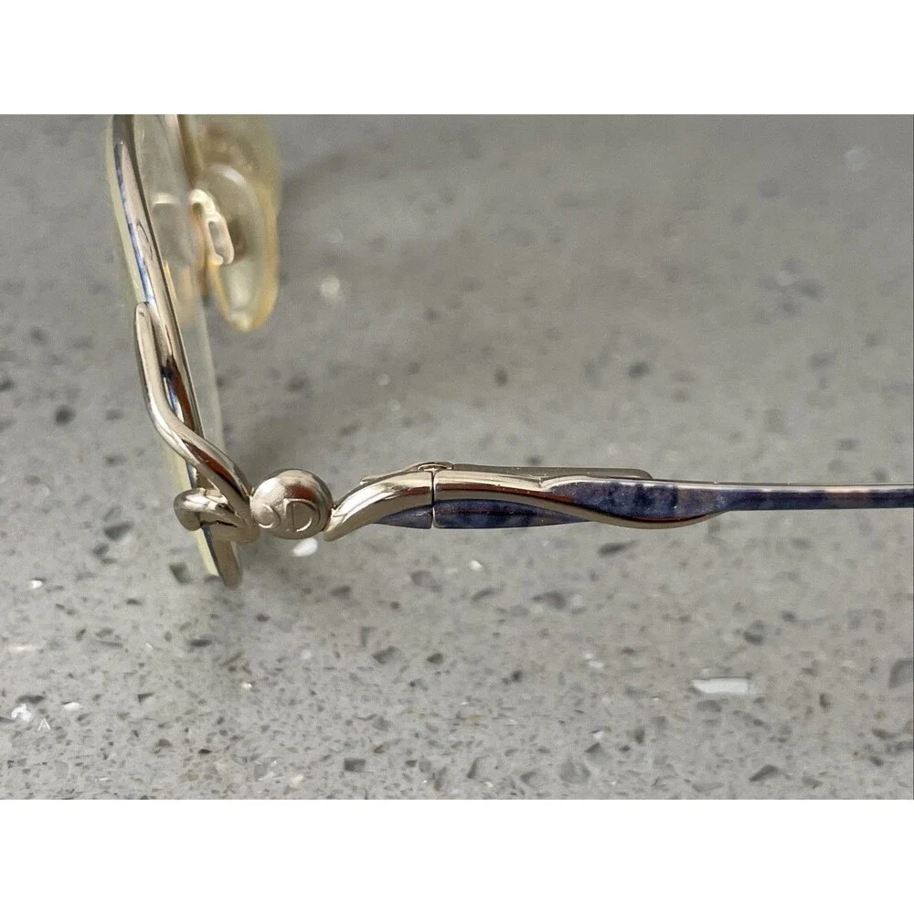 Catherine Deneuve CD 090 BL/YG Eyeglasses FRAMES ONLY 51-18-132 Purple gold
